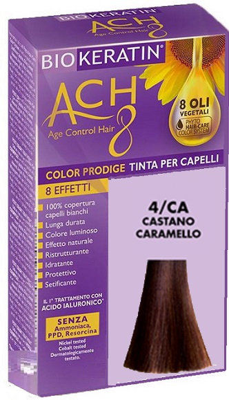 BIOKERATIN ACH8 COLOR PRODIGE 4/CA CASTANO CARAMELLO - Gruppofarmastore.it