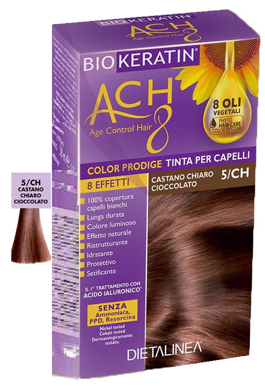 BIOKERATIN ACH8 COLOR PRODIGE 5/CH CASTANO CHIARO CIOCCOLATO - Gruppofarmastore.it