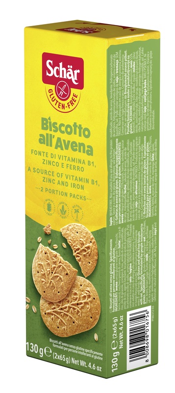 SCHAR BISCOTTI ALL'AVENA 2 BUSTE DA 65 G - Gruppofarmastore.it