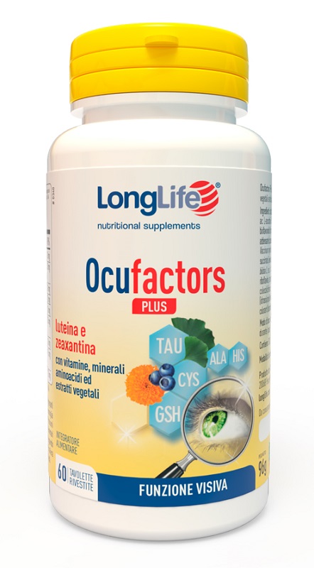 LONGLIFE OCUFACTORS PLUS 60 TAVOLETTE - Gruppofarmastore.it