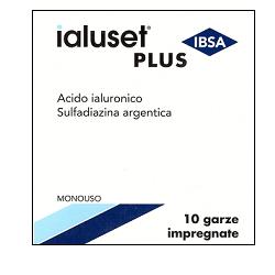 GARZA IMPREGNATA IALUSET FERITE E USTIONI NON INFETTE 10X10 CM 10 PEZZI - Gruppofarmastore.it
