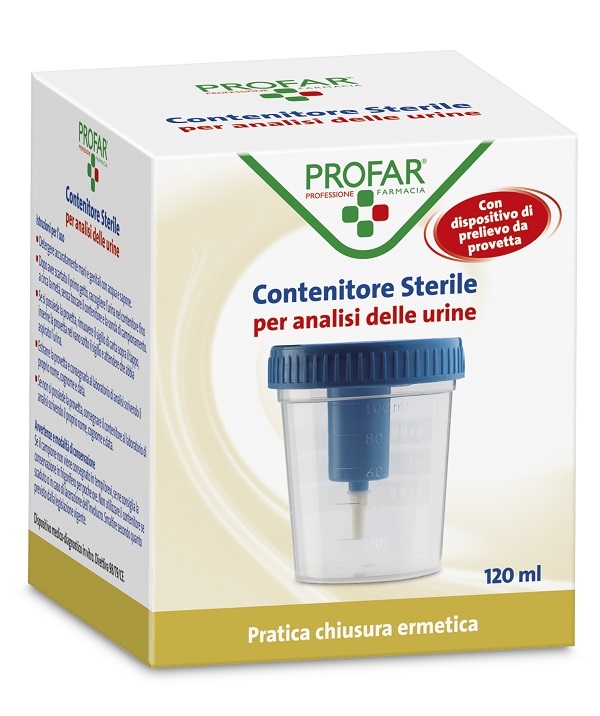 CONTENITORE URINE PROFAR CON TAPPO DI SICUREZZA 120ML - Gruppofarmastore.it
