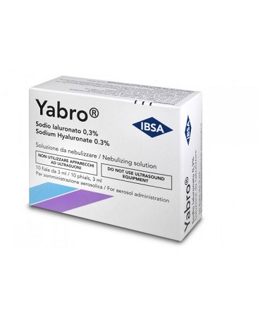 YABRO 10 FIALE 3ML ACIDO IALURONICO 0,3% SOLUZIONE PER NEBULIZZATORE - Gruppofarmastore.it