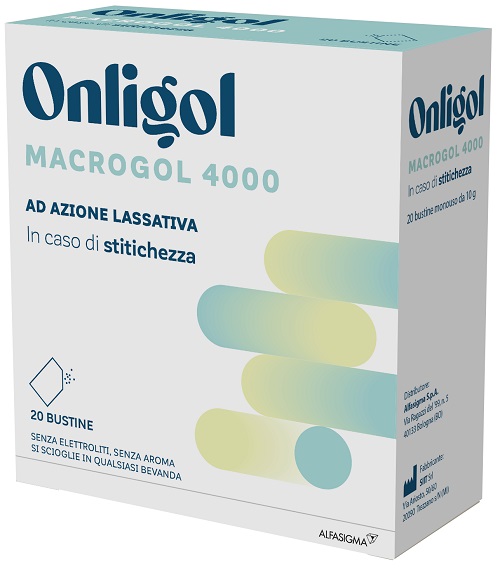 ONLIGOL MACROGOL 4000 20 BUSTINE 10 G SENZA ZUCCHERO - Gruppofarmastore.it