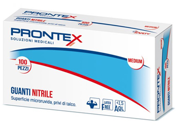PRONTEX GUANTO IN NITRILE SENZA POLVERE PICCOLO 6/7 100 PEZZI - Gruppofarmastore.it
