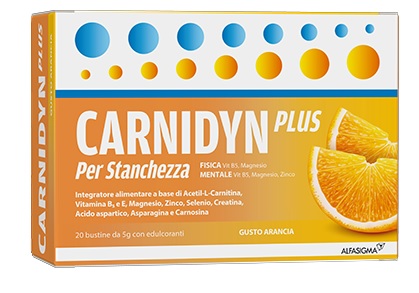 CARNIDYN PLUS 20 BUSTINE DA 5 G GUSTO ARANCIA - Gruppofarmastore.it