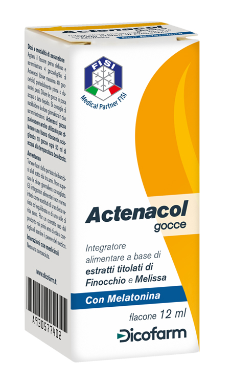 ACTENACOL GOCCE 12 ML CON MELATONINA - Gruppofarmastore.it