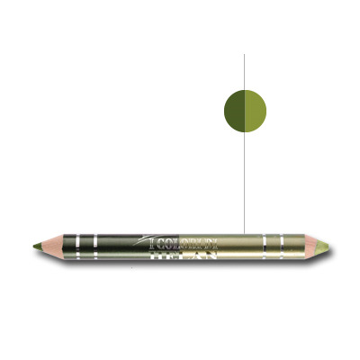 I COLORI DI HELAN BIO MATITA DUO OCCHI GIADA VERDE MUSCHIO - Gruppofarmastore.it