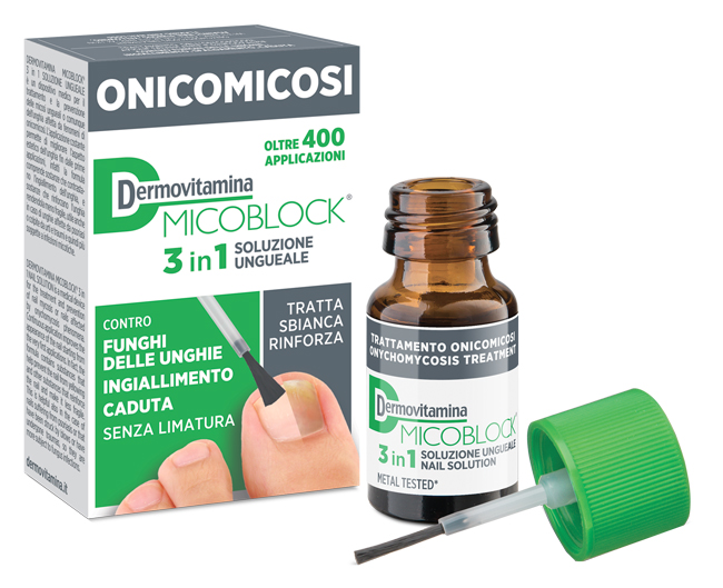 DERMOVITAMINA MICOBLOCK 3 IN 1 ONICOMICOSI SOLUZIONE UNGUEALE 7 ML - Gruppofarmastore.it