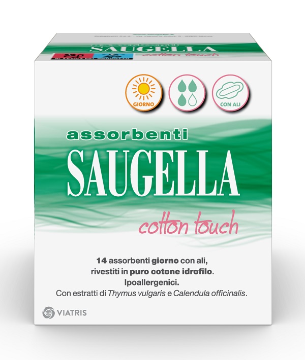 SAUGELLA COTTON TOUCH ASSORBENTI GIORNO 14 PEZZI TAGLIO PREZZO - Gruppofarmastore.it