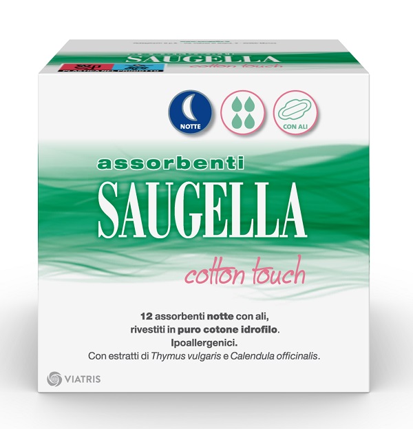 SAUGELLA COTTON TOUCH ASSORBENTI NOTTE 12 PEZZI TAGLIO PREZZO - Gruppofarmastore.it