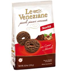 LE VENEZIANE BISCOTTI CACAO/NOCCIOLA 250 G - Gruppofarmastore.it