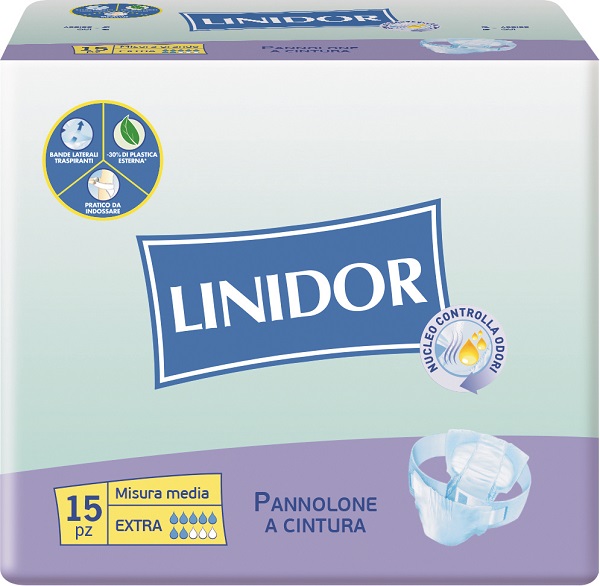 PANNOLONE LINIDOR PERFECT CARE EXTRA A CINTURA MM 15 PEZZI - Gruppofarmastore.it