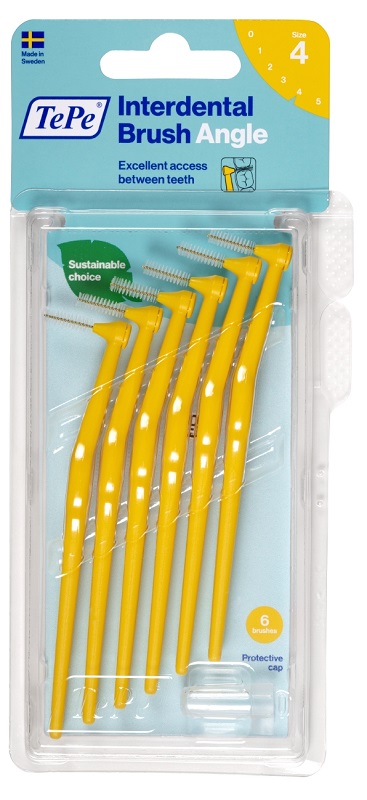 TEPE ANGLE SCOVOLINO GIALLO 0,7MM 6 PEZZI - Gruppofarmastore.it