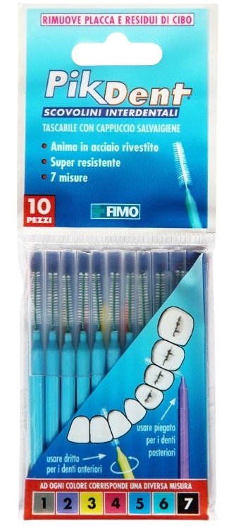 PIKDENT STUZZICOLINO 5 AZZURRO 10 PEZZI - Gruppofarmastore.it
