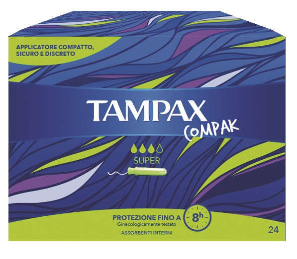TAMPAX COMPAK SUPER 24 PEZZI - Gruppofarmastore.it