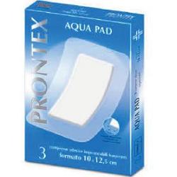 GARZA COMPRESSA PRONTEX AQUA PAD 10X12,5 CM 3 PEZZI - Gruppofarmastore.it