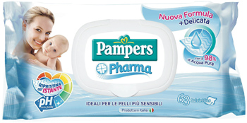 PAMPERS PHARMA SALVIETTE SENS 63 PEZZI - Gruppofarmastore.it