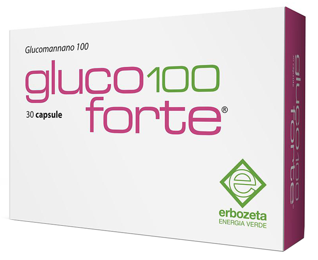 GLUCO 100 FORTE GLUCOMANNANO 100 30 CAPSULE DA 900 MG - Gruppofarmastore.it