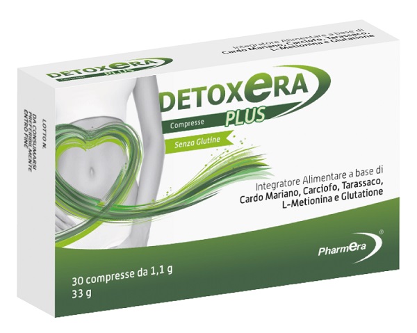 DETOXERA PLUS INTEGRATORE ALIMENTARE PER STIPSI E TRANSITO INTESTINALE 30 COMPRESSE - Gruppofarmastore.it