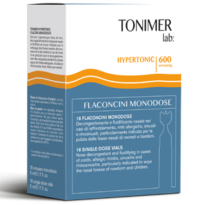 TONIMER HYPERTONIC LAVAGGIO NASALE 18 FLACONCINI - Gruppofarmastore.it