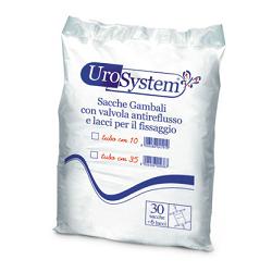 SACCA DI DRENAGGIO DA GAMBA PER INCONTINENZA UROSYSTEM TUBO 10 CM 30 PEZZI - Gruppofarmastore.it