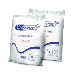 SACCA DI DRENAGGIO DA LETTO PER INCONTINENZA UROSYSTEM TUBO 130 CM SENZA SCARICO 30 PEZZI - Gruppofarmastore.it