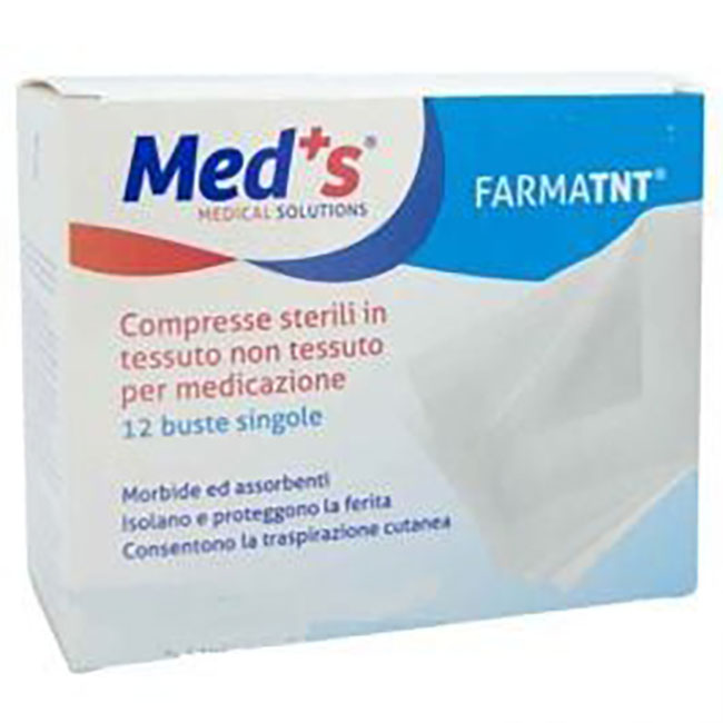 GARZA COMPRESSA MEDS TESSUTO NON TESSUTO 7,5X7,5 12 PEZZI PEEL OPEN - Gruppofarmastore.it