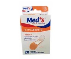 CEROTTO MEDS POLIURETANO IPOALLERGENICO CLASSICO MEDIO 20 PEZZI - Gruppofarmastore.it
