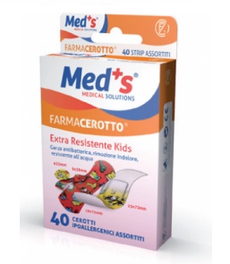 CEROTTO MEDS STRIPS KIDS IPOALLERGENICO ASSORTITI 40 PEZZI - Gruppofarmastore.it