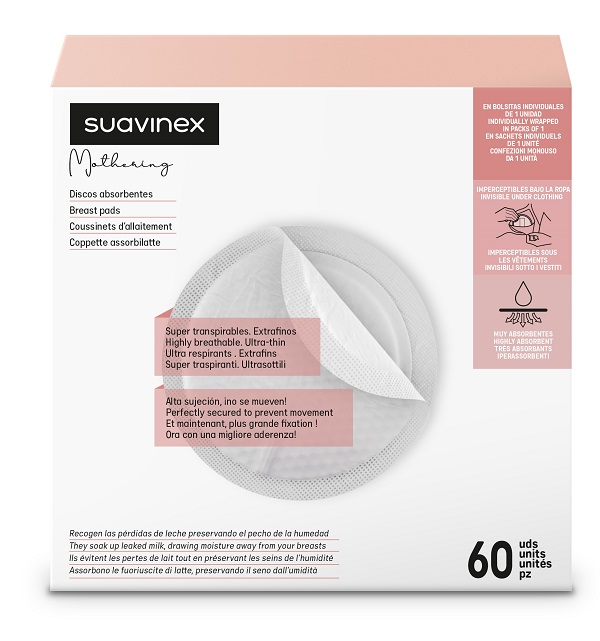 SUAVINEX ALLATTAMENTO COPPETTE ASSORBILATTE 60 PEZZI - Gruppofarmastore.it
