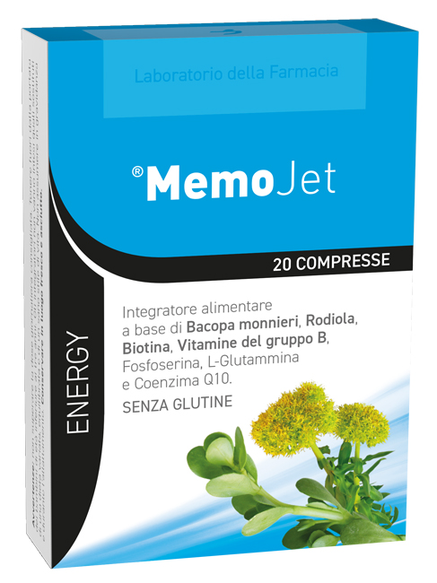 LABORATORIO DELLA FARMACIA MEMOJET 20 COMPRESSE 20 G LINEA ENERGY - Gruppofarmastore.it