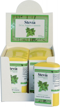 STEVIA EDULCORANTE 200 COMPRESSE DISPLAY CONTENENTE 14 DISPENSER - Gruppofarmastore.it