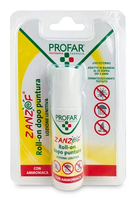 ZANZOF LOZIONE POST PUNTURA CON AMMONIACA ROLL-ON 20 ML PROFAR - Gruppofarmastore.it