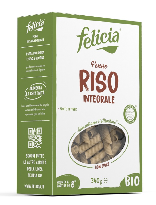 FELICIA BIO RISO INTEGRALE PENNE 340 G - Gruppofarmastore.it