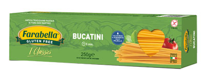 FARABELLA BUCATINI PASTA SENZA GLUTINE 250 G - Gruppofarmastore.it