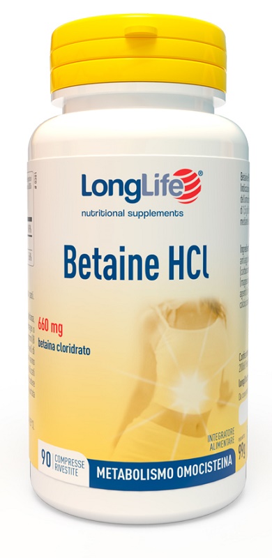 LONGLIFE BETAINE HCL 90 COMPRESSE - Gruppofarmastore.it
