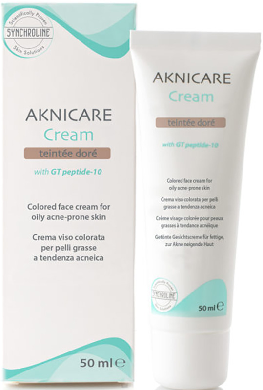 AKNICARE CREAM CREMA COLORATA TEINTEE DORE' 50 ML - Gruppofarmastore.it