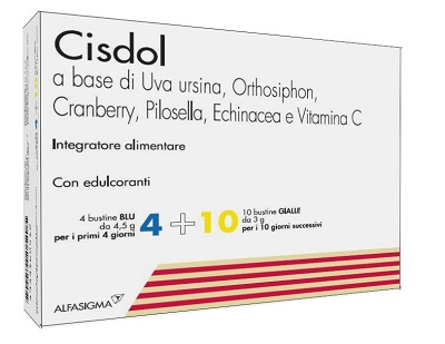 CISDOL 4 BUSTINE BLU DA 4,5 G + 10 BUSTINE GIALLE DA 3 G - Gruppofarmastore.it