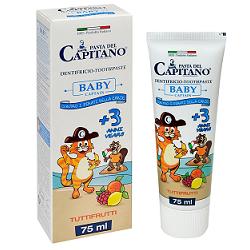 PASTA CAPITANO DENTIFRICIO BABY T FRU 75 ML - Gruppofarmastore.it