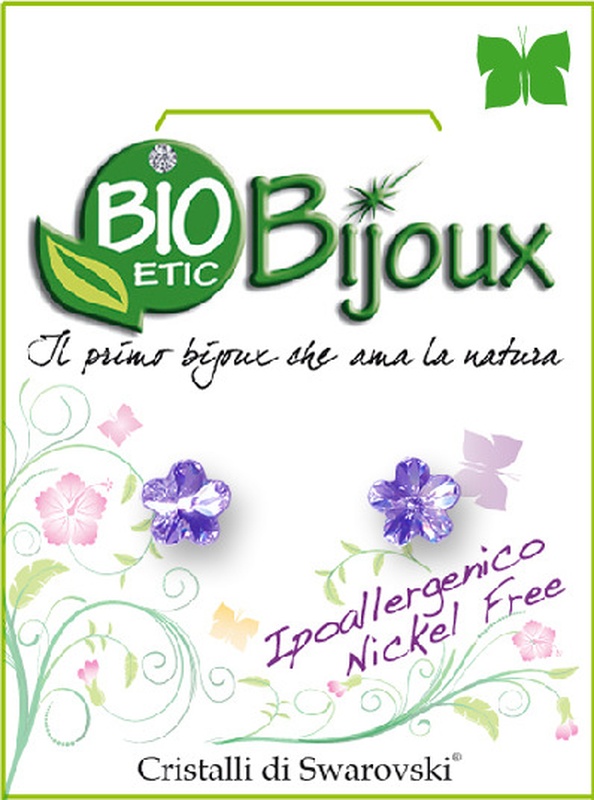 ORECCHINO FIORE 6MM VIOLET - Gruppofarmastore.it