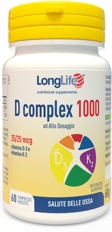 LONGLIFE D COMPLEX 1000 60 COMPRESSE - Gruppofarmastore.it