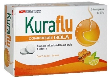 KURAFLU GOLA LIMONE/MIELE 20 COMPRESSE - Gruppofarmastore.it