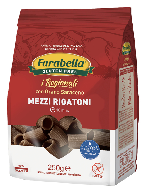 FARABELLA MEZZI RIGATONI AL GRANO SARACENO 250 G - Gruppofarmastore.it