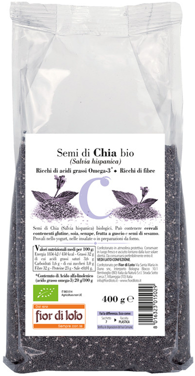 SEMI DI CHIA BIO 400 G - Gruppofarmastore.it