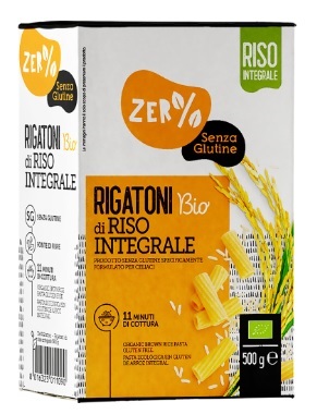 ZERO% GLUTINE RIGATONI DI RISO INTEGRALE SENZA GLUTINE BIO 500 G - Gruppofarmastore.it