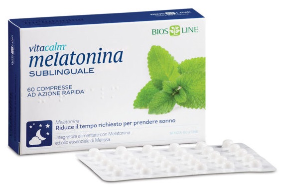 BIOS LINE VITACALM MELATONINA SUBLINGUALE 60 COMPRESSE 1 MG - Gruppofarmastore.it