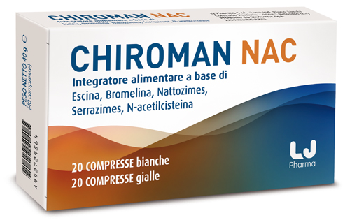 CHIROMAN NAC 20 COMPRESSE BIANCHE + 20 COMPRESSE GIALLE - Gruppofarmastore.it