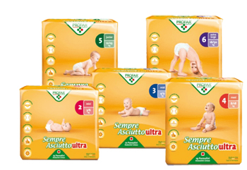 SEMPRE ASCIUTTO ULTRA MINI TAGLIA 2 3/6KG 25 PEZZI PROFAR - Gruppofarmastore.it