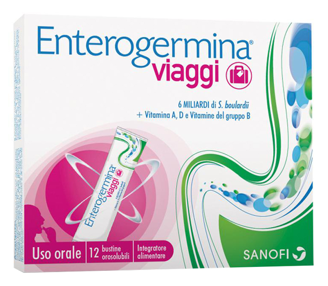 ENTEROGERMINA VIAGGI 12 BUSTINE OROSOLUBILI CONFEZIONE STANDARD - Gruppofarmastore.it
